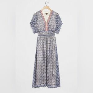 EUC Anthropologie Vineet Bahl Oda Embellished Maxi Dress // Size 14 Petite